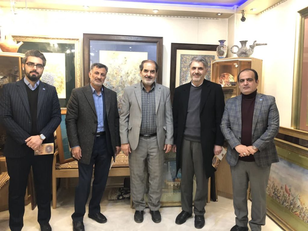 بازدید مدیرعامل «توکافولاد» از گالری آثار استاد رضا بدرالسما هنرمند و نگارگر اصفهانی
