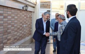 حضور مدیرعامل توکافولاد و جمعی از مقامات محلی و خیرین در ضیافت افطاری موسسه خیریه فرهنگی تربیتی امیرالمومنین(ع) مبارکه