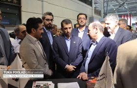 بازدید مدیرعامل فولاد مبارکه از غرفه‌ این شرکت و شرکت‌های توکافولاد حاضر در نمایشگاه متالکس اصفهان